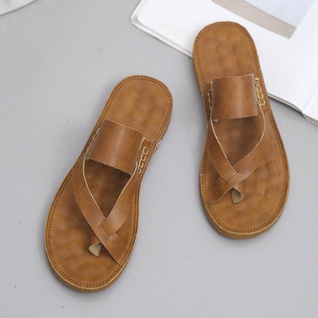 Zapatillas de mujer a la moda, las nuevas chanclas neutras, zapatos de mujer de Color sólido antideslizantes, zapatillas informales de verano para exteriores, Chanclas42 para mujer Gao Jinjia LED