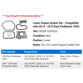 thumbnail image 2 of Lower Engine Gasket Set - Compatible with 2014 - 2015 Ram ProMaster 2500, 2 of 2