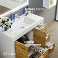 thumbnail image 4 of Eviva Grace 42 in. Natural Oak and White Bathroom Vanity with White Integrated Acrylic Countertop, 4 of 7