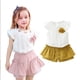 thumbnail image 5 of Minnieouse 2 unids/set chica primavera moda Top corto conjunto fotografía sesión de fotos chaleco pantalones Kit ropa regalo de cumpleaños conjuntos de ropa Talla 13, 5 of 6