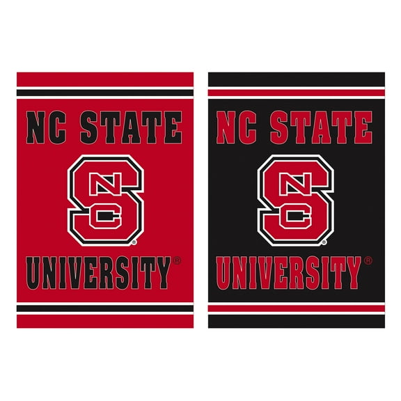 NC State Wolfpack 12.5" x 18" Double-Sided Embossed Suede Garden Flag