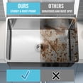thumbnail image 5 of 33 Inch Kitchen Sink, Undermount Stainless Steel Sink 33" x 22", Under-Counter Workstation Sink for Kitchen, 16 Gauge Stainless Steel Deep Single Bowl Sink, 5 of 6