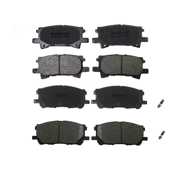 BST BSSP Front & Rear Premium Ceramic Brake Pads, Disc Brake Pad P1005, P996, Compatible with 2004 2005 2006 2007 2008 Lexus RX330 350 RX400h, for 2006-2007 Toyota Highlander