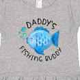 thumbnail image 4 of Inktastic Daddy's Fishing Buddy with Cute Blue Fish Girls Toddler Dress, 4 of 5