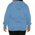 thumbnail image 6 of Domzest Plus Size Sweatshirts for Women Zip Up Long Sleeve 3X-5X Hooded Winter Light Fashion Cotton Drawstring Oversize Sweater Y2k with Pocket Jackets Blue M-Mid, 6 of 6