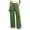 ❧207-Green, variant on Women's Solid Color High Waist Draping Straight Leg Minimalist Wide Leg Blazer Long Pants with Pockets