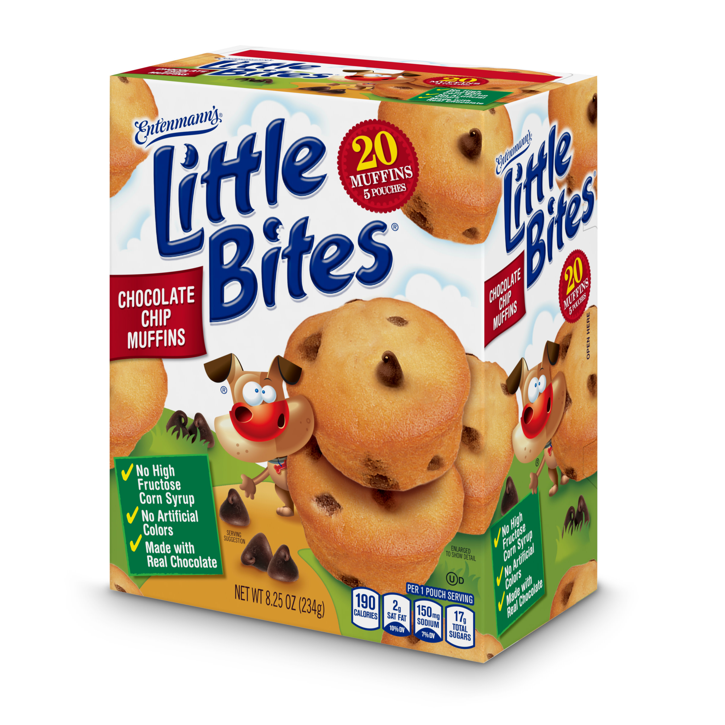 Entenmann's Little Bites Chocolate Chip Mini Muffins Pouches, 5 ct / 8.25  oz - Harris Teeter