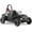 Black, variant on Electric Go Kart, 48V Powered Ride On Car, Steel Tubular Frame, Seat Belt, 13 inch All-Terrain Tires, Parental Speed Control, Max 20 Mph (Black)