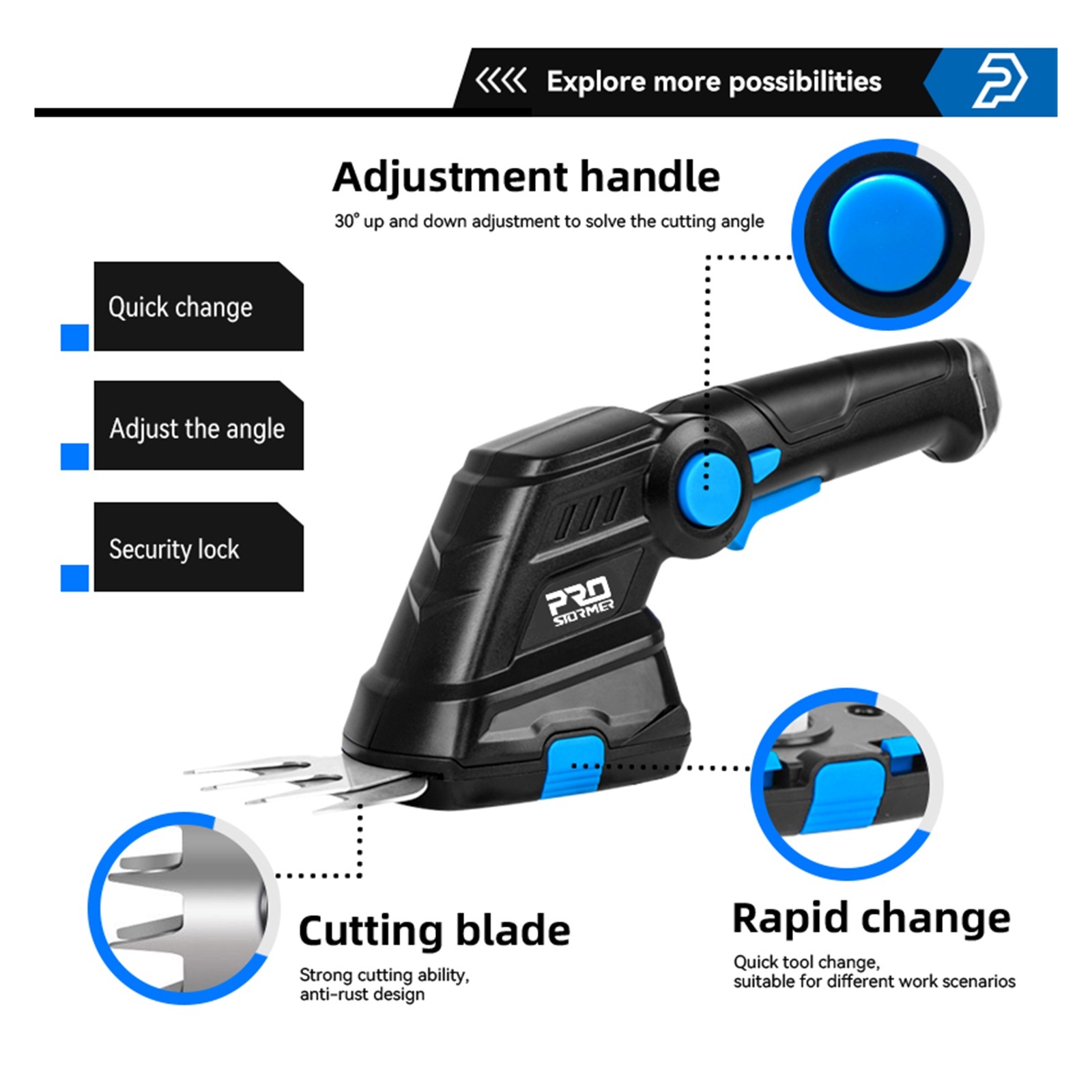 Electric Secateurs, 2 In 1 Electric Hedge Trimmer Cordless 3.6V USB Lawn Mower Rechargeable Weeding Shear Pruning Mower Garden Tools By Efficientcutting