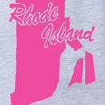 thumbnail image 2 of CafePress - Rhode Island - Cute Infant Baby Football Bodysuit, 2 of 3