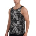 thumbnail image 2 of Xecao Rose Flowers Men's Tank Top Workout Quick Dry Sleeveless Gym Jogging Muscle Shirts Summer Swim Beach Tops, 2 of 9
