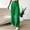 Green, variant on Women High Waist Casual Wide Leg Flowy Long Palazzo Pants Side Belt Lace Up Straight Flare Pleated Solid Color Lounge Joggers Pant Trousers Green qILAKOG Size XXL
