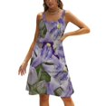 thumbnail image 1 of Lili'U Robe à Encolure Carrée Dos à Lacets Robe Dos Nu Élégante Robe de Plage Soirée Robes Coréennes pour Femmes Robe de Fête 6TG, 1 of 5