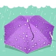 thumbnail image 4 of Paraguas plegable de 77 cm con protección solar, resistente al viento y con cierre superior (morado), 4 of 9