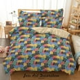 thumbnail image 2 of 3D Abstract Colorful Geometric Pattern Quilt Cover Set Bedding Set Duvet Cover, 2 of 3