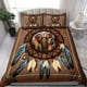 thumbnail image 4 of Juego de cama con estampado 3D de nativos americanos, 4 of 4