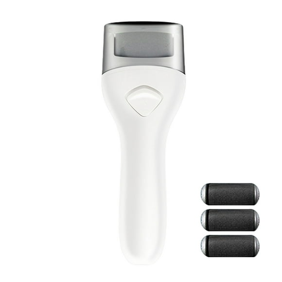 Máquina de pedicura para la eliminación de callos en el pie | Exfoliante eléctrico USB recargable | 3 Cabezales de rectificado y cepillo de limpieza | Dispositivo portátil para piel suave | Incluye