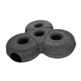 thumbnail image 1 of Flynix Cat Tunnel Bed Scratcher Exercising Zipper Detachable Washable Home Cat Cave Deep Gray, 1 of 9