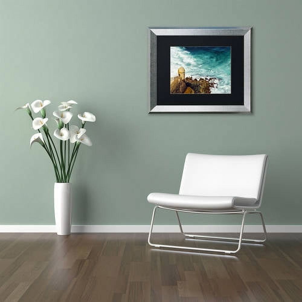 Trademark Fine Art "Castillo de San Felipe del Morro 12" Canvas Art by CATeyes, Black Matte, Silver Frame