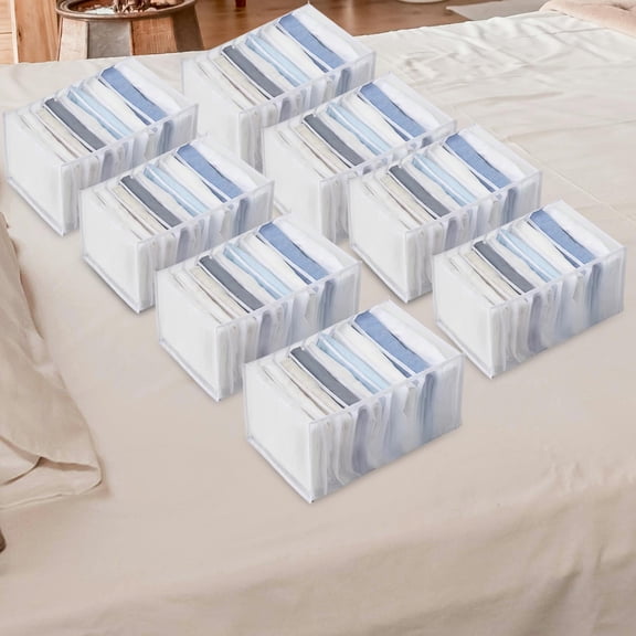 8pcs Clothes Organizer, Drawer Organizer for Clothing, Closet Organizers and Storage, Drawer Dividers for Clothes