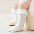 thumbnail image 2 of Baby Knee High Socks Non Slip Grip Ankle Socks Ruffled Long Stockings for Infants Toddlers Kids Boys Girls Spring, 2 of 9