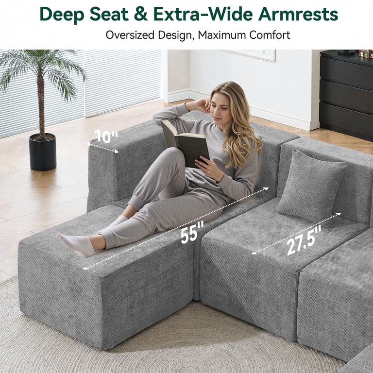 BEHOST, Modular Sectional Sofa, 130