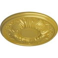 thumbnail image 3 of Ekena Millwork 11 3/4"OD x 1 1/4"P Wakefield Ceiling Medallion (Fits Canopies up to 3 5/8"), Hand-Painted Rich Gold, 3 of 7