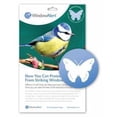 thumbnail image 1 of Window Alert Butterfly Transparent Bird Strike Deterrent, 4PK, 1 of 1