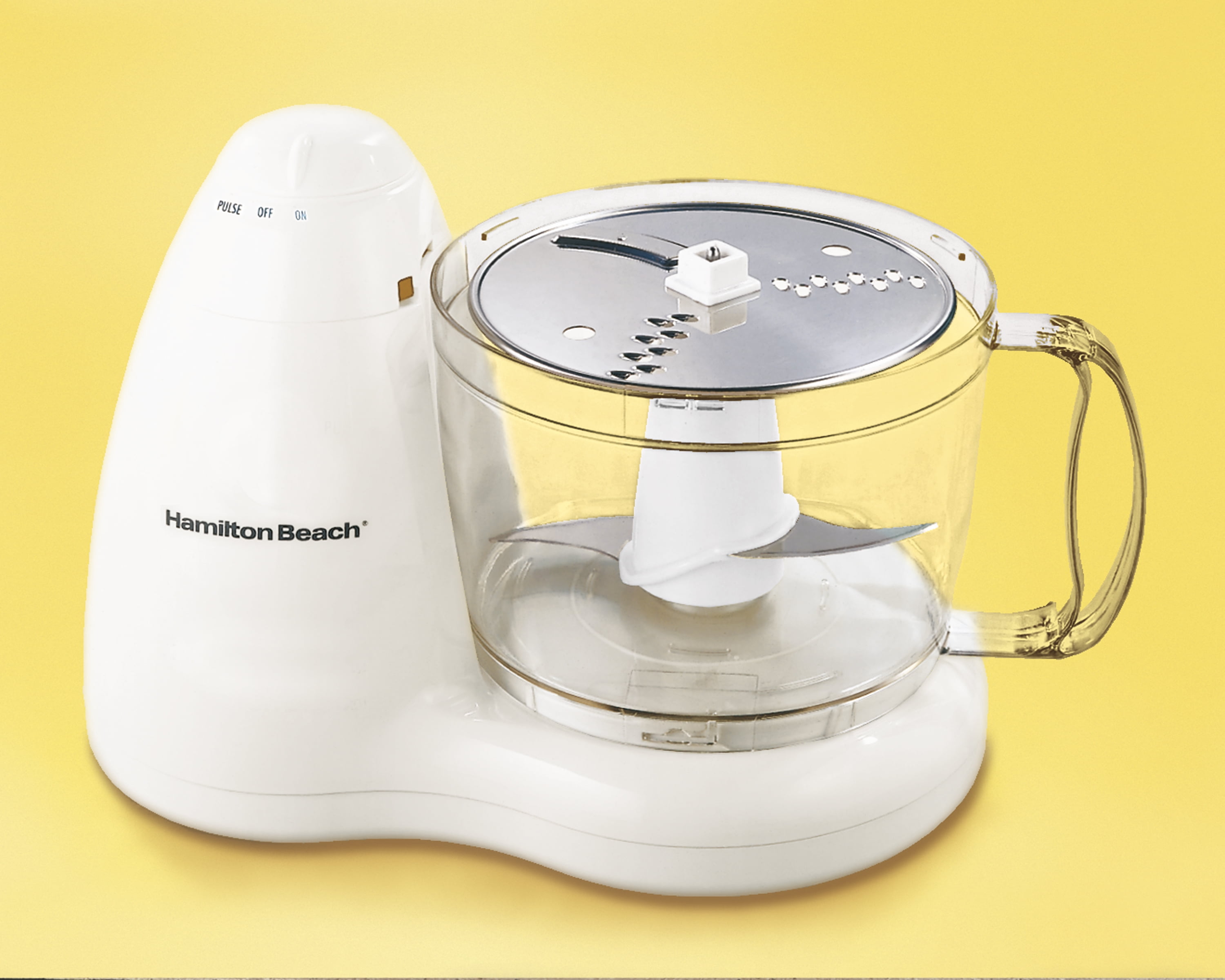 Hamilton Beach 8 Cup Food Processor & Vegetable Chopper, 450W, 2 Speeds,  Large Feed Chute, Dishwasher Safe, Compact Storage