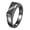 Black, variant on Men's and Women's Ceramic 5MM Simple Beveled Edge with Zirconia Couple Wedding Ring White Size 9