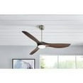 thumbnail image 2 of Home Decorators Marlon 66" LED Indoor Brushed Nickel Ceiling Fan w/Remote, 2 of 5