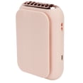 thumbnail image 2 of Mini ventilador portátil 3 en 1 para colgar en el cuello, ventilador sin aspas de mano de escritorio USB para el hogar y al aire libre, color rosa, 2 of 8