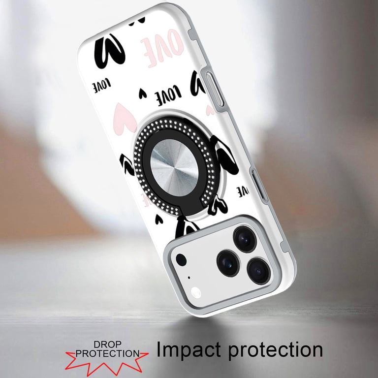 Phone Case for Apple iPhone 18 Pro Magnetic Ring Stand Matte Metal ...