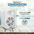 thumbnail image 3 of Pyle Indoor Outdoor Speaker Pair 300 Watt Dual Waterproof 4" 2-Way Full Range Speaker System, White, 3 of 7