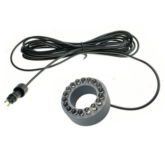 Injueey Conector ABS para estanque de agua, fuente subacuática, mundo acuático, fuente de agua de 2 pines, luces LED para fuente, estanque de Jardín y Patio Luz roja rosa