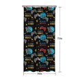 thumbnail image 5 of Colorful Controllers Games Badges Black Pattern Shower Curtain 36"x72" ,Bathroom Decorative Shower Curtains Set with 12 Hooks,Modern Waterproof Washable Shower Curtain, 5 of 6