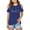 Blue, variant on Girls Tshirts Graphic Short Sleeve Shirts Cut-Out Design Crewneck Tee Tops Cute Shirts for Girls 7-8 Years