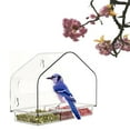 thumbnail image 4 of Bird Feeder for Window with Strong Suction Cups Color Printed Clear Window Bird Feeder for Garden Yard Viewing Outdoors Viewable Wild Birds attractor and Cat Safe Feeding, 4 of 8
