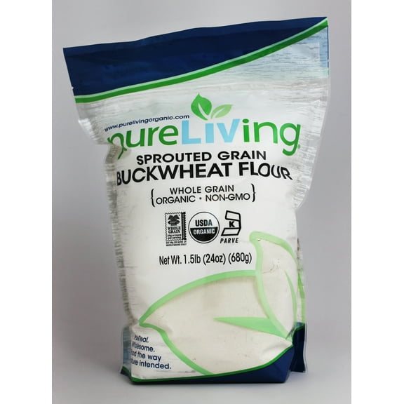 PureLiving Organic Sprouted Buckwheat Flour - 24 oz Bag