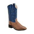 thumbnail image 1 of Old West Children All Over Leatherette Material Broad Square Toe Boots, 1 of 2