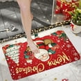 thumbnail image 4 of Gumesh Christmas Welcome Doormat 16x24 Inch, Non-Slip Absorbent Entrance Mat for Holiday Season, Festive Front Door Decor with Santa Pattern, Indoor/Outdoor Use, 4 of 5