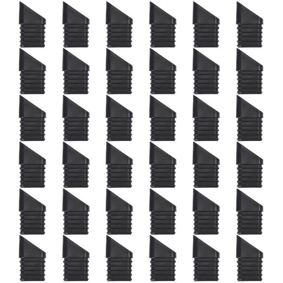 36 Pcs Folding Chair Leg Caps Plastic Chair Replacement Foot Caps Furniture Legs Floor Protectors BlackDIY