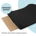 thumbnail image 5 of Almohada de apoyo lumbar DMI para silla, con funda extraíble y lavable, y relleno firme para aliviar el dolor lumbar y mejorar la postura, 35,5 x 33,2 x 12,7 cm, espuma contorneada, Elite, color negro, 5 of 5