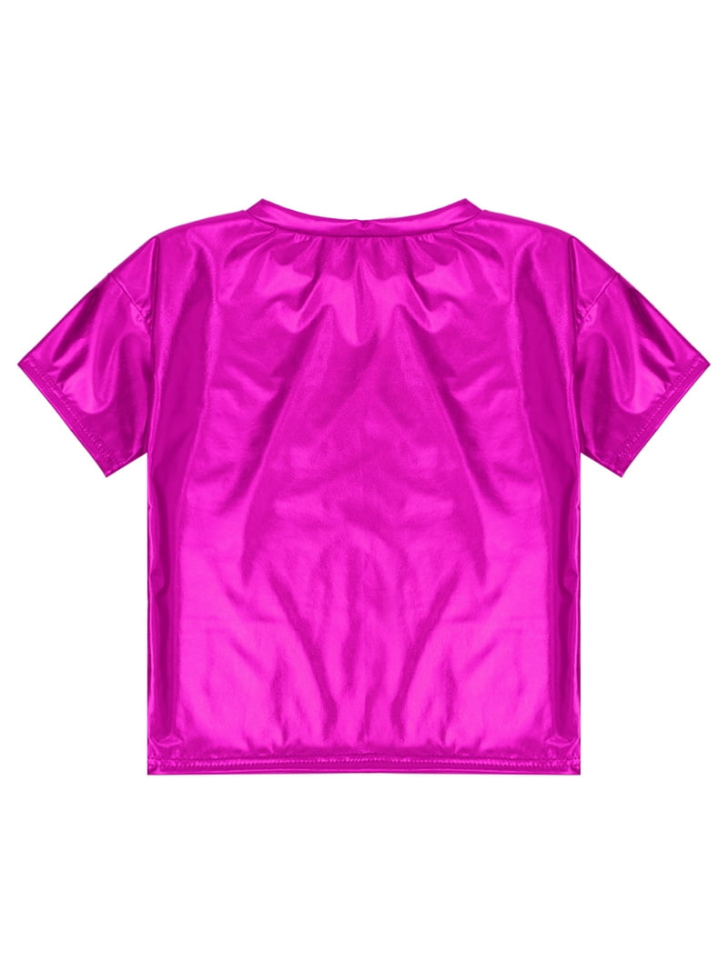 VIP【関税送料無料】希少 Sportmax Kibbutz Sequined T-Shirt TiaoBug Kids Girls Shiny Metallic Short Sleeve T-Shirts Hip