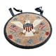 thumbnail image 2 of Cojín redondo patriótico para silla con diseño de bandera | Cojín acolchado suave para sillas de comedor, patio y mecedoras | Lazos seguros para decoración del hogar en interiores y exteriores, 2 of 7