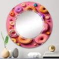 thumbnail image 2 of DESIGN ART Designart 'Colorful Donuts Flatlay I' Printed Food Donuts Wall Mirror 24in.x36in., 2 of 5