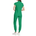 thumbnail image 3 of Fgvctg Women Scrubs Sets Plus Size Medical Scrub Sets Stretchy V-Neck Yoga Scrub Pants and Tops Scrub Set Nursing Uniforms Clothing Set for Women Green L, 3 of 3
