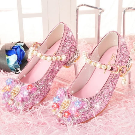 

Girls Shoes Spring and Autumn 5 Little Girls Soft-soled Shoes 6 Children‘s Crystal Shoes Baby Shoes Bean Shoes