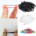 thumbnail image 3 of 100 unidades/juego andas elásticas para el cabello, bandas de goma para trenzar y cola de Colcomx Banda elástica de goma, 3 of 8