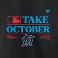 thumbnail image 4 of Men's Fanatics  Black Miami Marlins 2023 Postseason Locker Room T-Shirt, 4 of 4